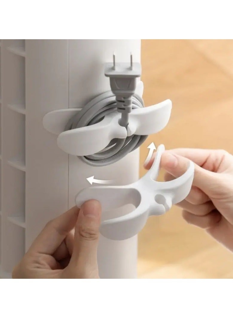 Goolsky The 10-Pack Plastic Cord Organizer Clips are the perfect solution for keeping cords from your kitchen appliances neatly stored and out of the way. Designed to manage cables for air fryers, coffee makers, blenders, and more, these self-adhesive clips ensure a tidy and organized space.  - Image 3