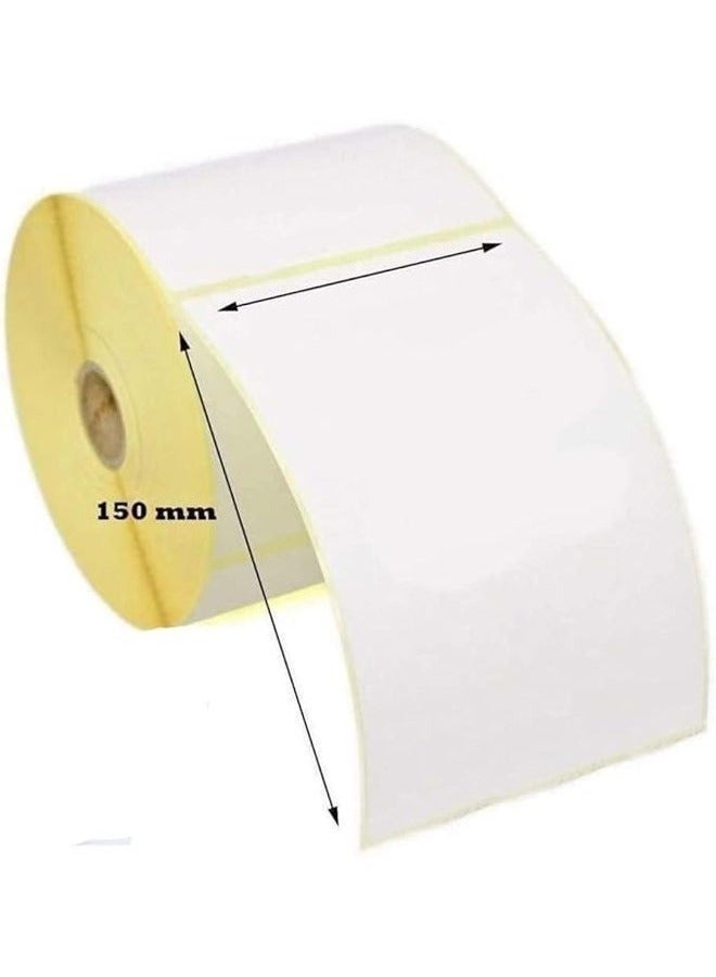 Generic Roll of 500 thermal sticker papers for thermal printers (policy printers),Shipping Label Paper Roll - 500 Thermal Stickers for Thermal Printers 10x15 CM - 4x6 inch A6 (Postal Printers) Compatible with All Shipping Companies - Image 1