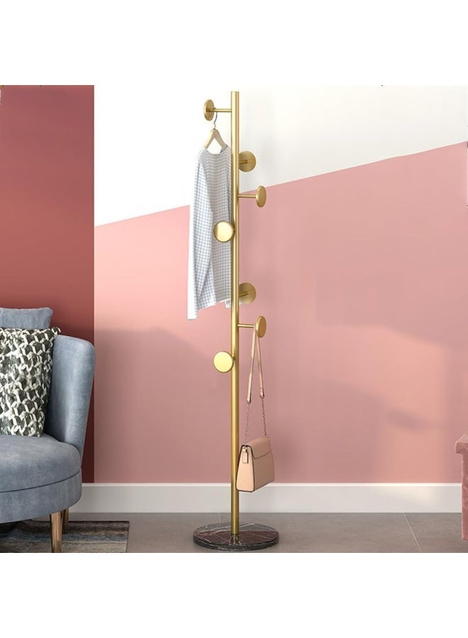 YOUWE7 Coat Rack with Storage Basket, Floor Standing Metal Coat Rack With Hooks, Cactus Coats Rack Shelf With Rolling Wheels For Living Room, Balcony, Bathroom, Cloakroom, Hallway, Entryway (Black) - Image 1