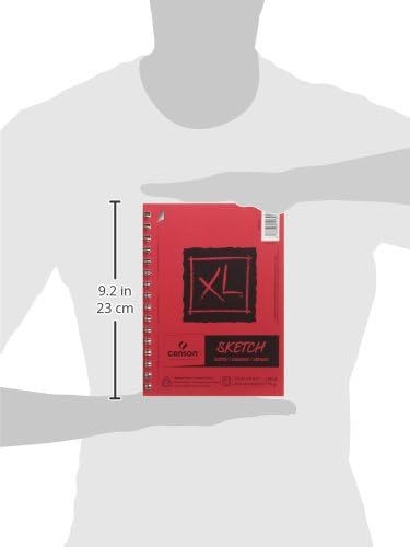 CANSON Canson XL Series Sketch Pad 55 x 85 Foldover Cover 100 Sheets 100510938 - Image 5