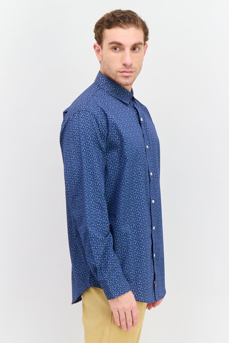 Van Heusen Men Regular Fit Long Sleeve All Over Printed Dress Shirt, Multicolor - Image 2