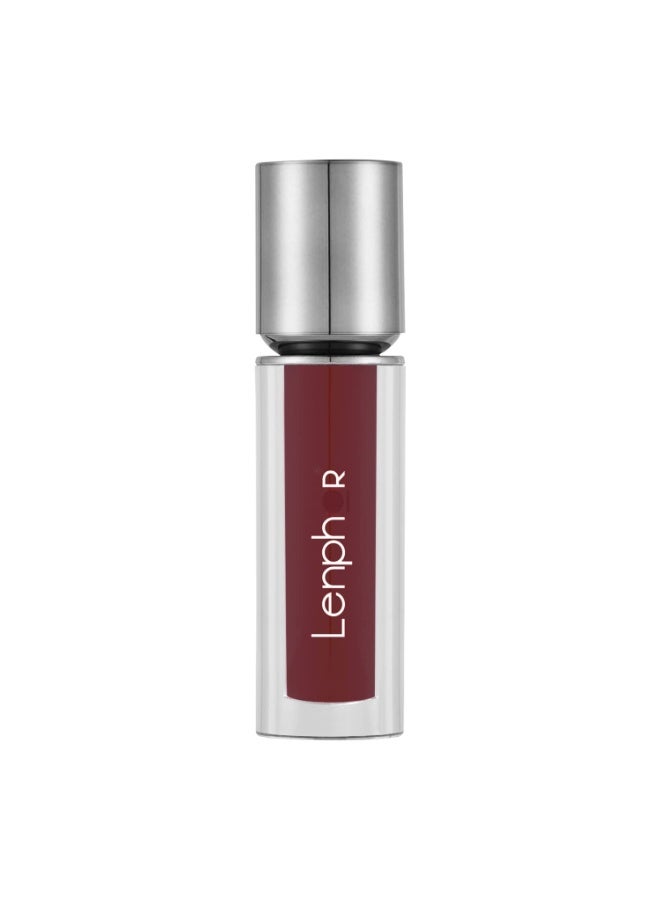 Lenphor Colour Me Up Liquid Lipstick is Infused with Vitamin A and E, Super pigmented, Transfer-proof, smudge-resistant, Matte look, Bold Wine 2ml - Image 1