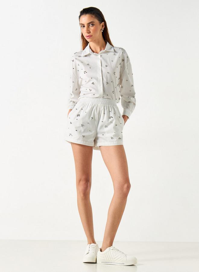 تواكستريمز شورت مزين بخصر مطاطي من تو إكستريمز - Image 2