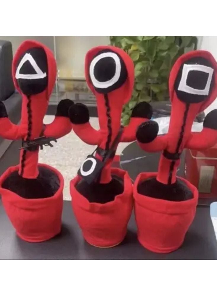 بريميم لعبة الصبار الراقص المحشوة الحمراء - لعبة مضحكة تتكلم وتغني للأطفال - Image 2