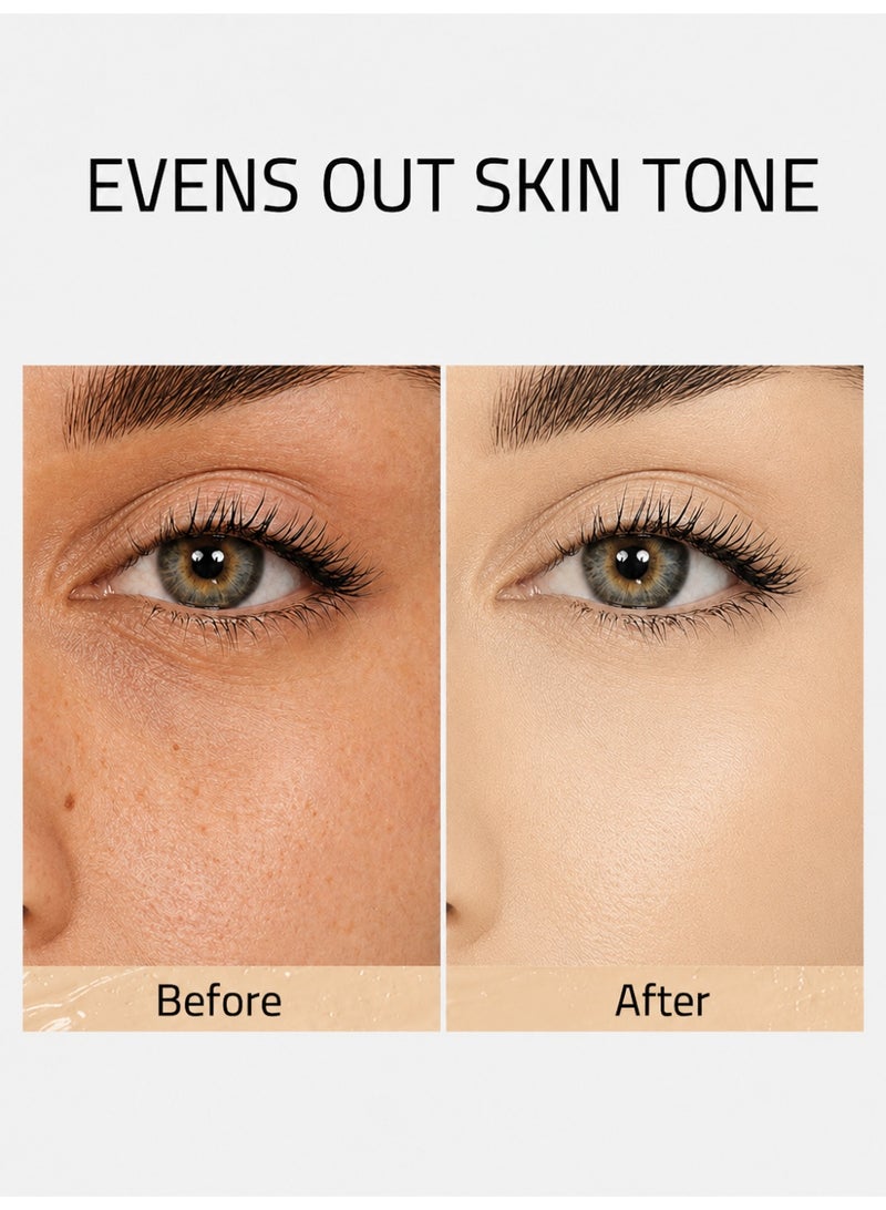 O.TWO.O Gold Series Invisible Cover Foundation - Lightweight Soft Matte Liquid Foundation, Natural Looking Base Makeup, Long Lasting Oil Control - Image 3