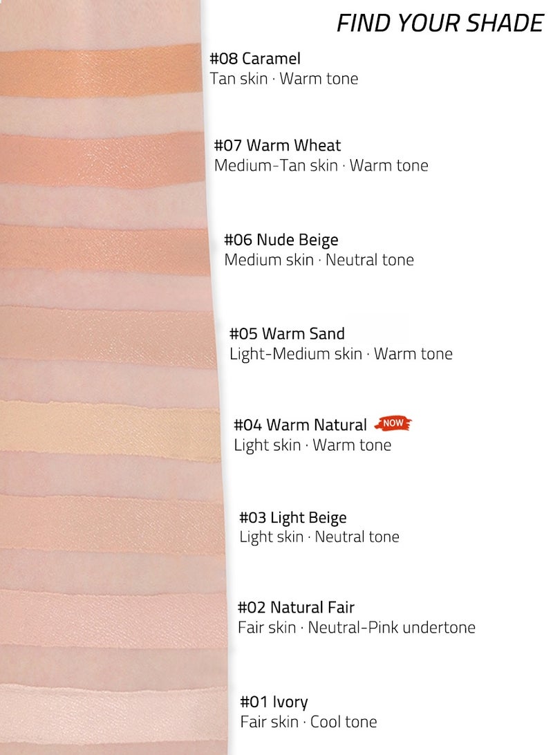O.TWO.O Gold Series Invisible Cover Foundation - Lightweight Soft Matte Liquid Foundation, Natural Looking Base Makeup, Long Lasting Oil Control - Image 5