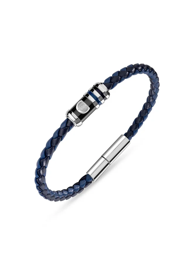 CERRUTI 1881 Cerruti 1881 Venezio Bracelet - Dual Leather Tone with Enamel Detailing - Classic & Elegant Design for Modern Urban Gentleman