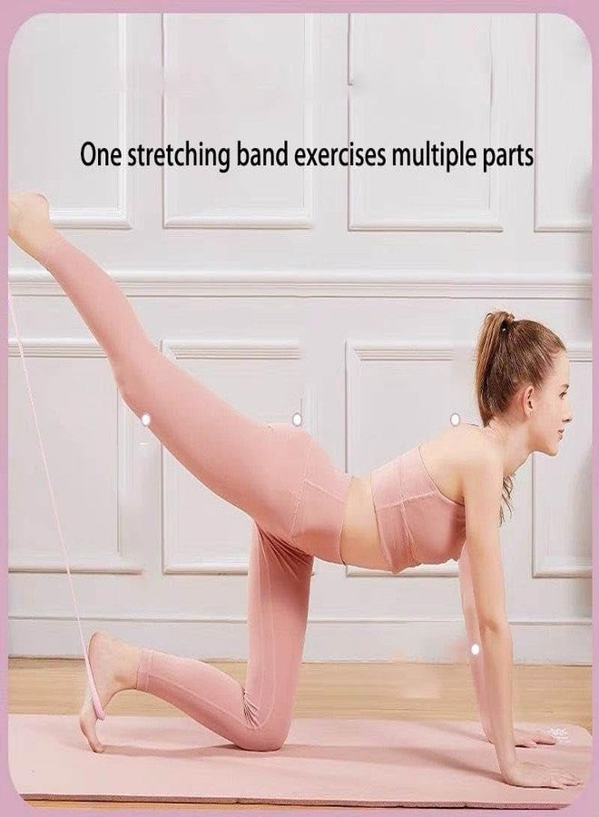 ZHENAN 8-Shaped Fitness Resistance Bands - High Elastic Resistance Yoga Rope, Home Training Chest,Arm,Shoudler Back Expansion and Stretching Band, Yoga Pilates Fitness Band(1 Pack,Pink) - Image 4
