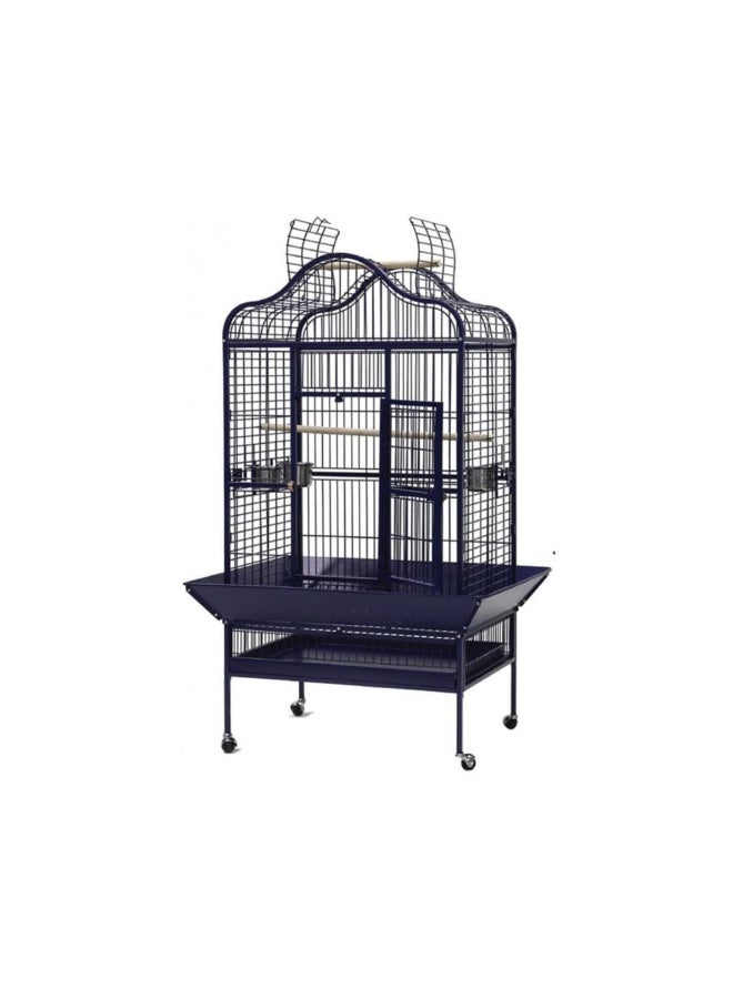 Dayang A09 Jumbo Bird Cage with Stand & Wheels 115 x 92 x 164 cm-Black