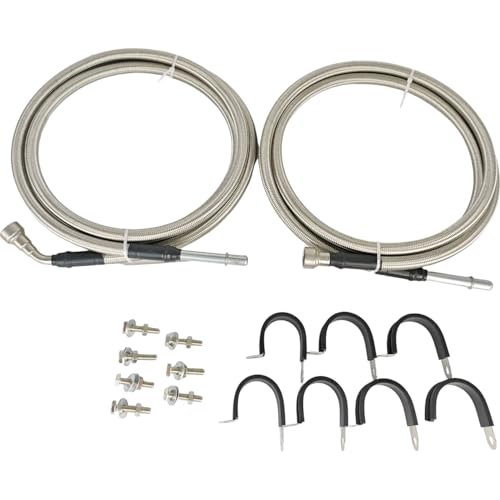 EZROAD 819875 Fuel Line Quick Fix Kit Compatible with Chevy Chevrolet 20042007 Silverado 1500 Compatible with GMC Sierra 1500 48L 53L 60L V8 15946187 QFF0004SS Flexible Stainless Steel 15946187 - Image 1