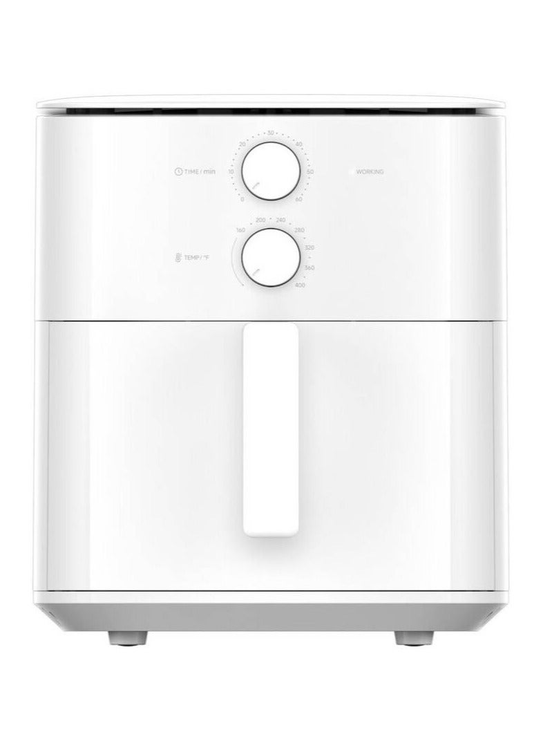 REBENUO Air Fryer Essential 6L 360° Heated Air Circulation 550W High Power 80–200°C Wide Control 6 L 1550 W MAF13 White - Image 2