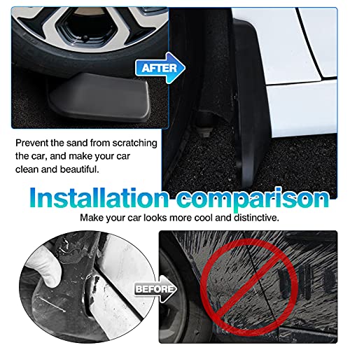 Autorder Mud Flaps Splash Guards for Toyota Highlander 2025 2024 2023 2022 2021 2020 Accessoreis Mudflap Fender Flares Front and Rear Mud Guard Set 4PCS - Image 5