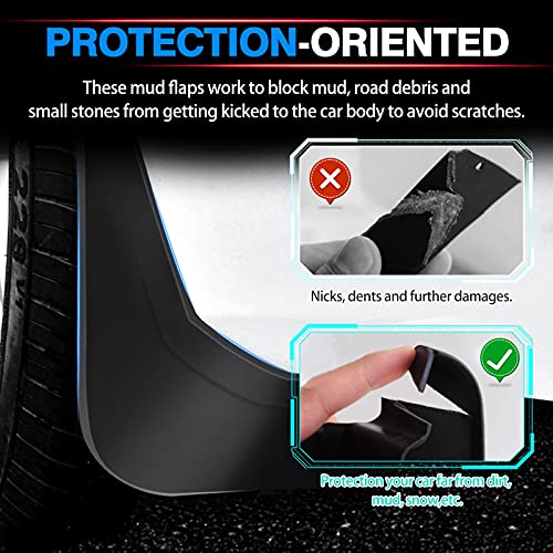 Autorder Mud Flaps Splash Guards for Toyota Highlander 2025 2024 2023 2022 2021 2020 Accessoreis Mudflap Fender Flares Front and Rear Mud Guard Set 4PCS - Image 3