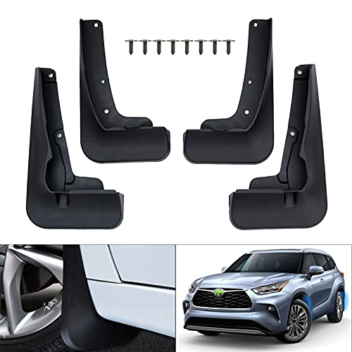 Autorder Mud Flaps Splash Guards for Toyota Highlander 2025 2024 2023 2022 2021 2020 Accessoreis Mudflap Fender Flares Front and Rear Mud Guard Set 4PCS - Image 1