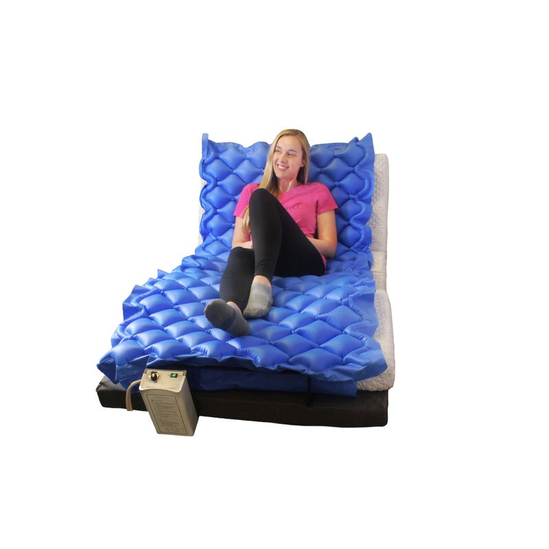 Brace Direct Alternating Air Pressure Premium Medical Grade Mattress Pad - Cooling Bed Topper with Ultra Quiet Electric Pump for Stage 1 Pressure Wound Ulcer and Bed Sore Prevention - Image 4