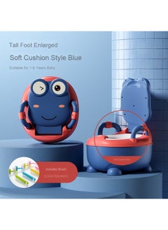 High Foot Thickened PVC Soft Cushion Version - Glazed Blue