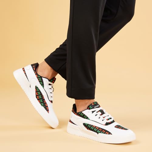 AVANT Men's Maximus Sneaker Shoes- Soft Cushioned Insole, Lightweight, Dynamic Feet Support, Arch Support & Shock Absorption, Trendy, Casual Footwear (AVMSH140CL01UK9_White_UK9) - Image 2