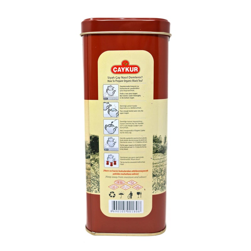 Caykur Organic Hemsin Turkish Tea in Metal Can, 400 Gr - 0.9 Lbs - Image 3