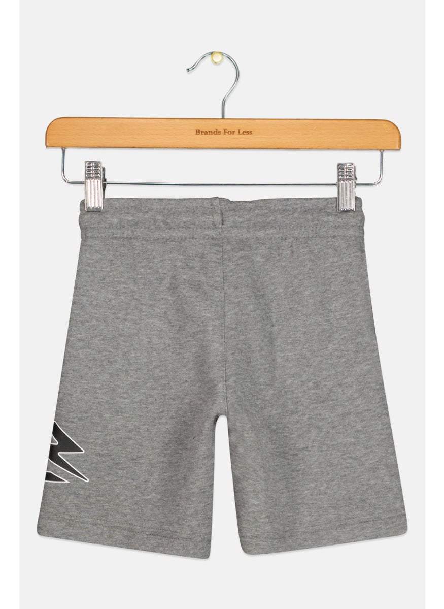 Nike 3Brand by Russell Wilson - Kids Boy Brand Logo Outdoor Shorts, Grey - Image 1