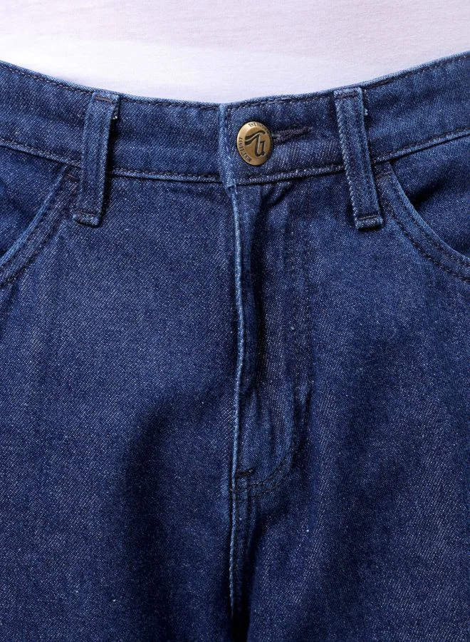 شركة المرآب الهندية Men Bootcut Loose Fit Solid Mid-Rise Jeans