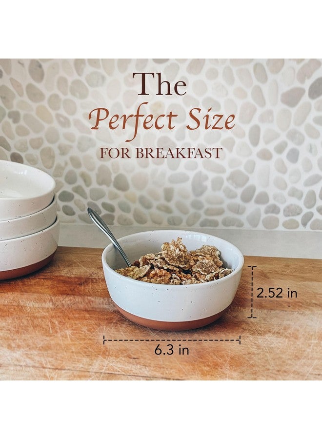 Mora Set of 4 Porcelain Bowls, 25oz - Microwave, Dishwasher & Oven Safe for Soup, Cereal, etc. - Image 1