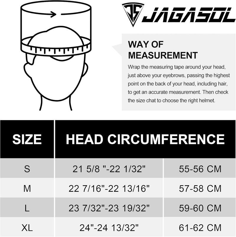 JAGASOL خوذة دراجة نارية كاملة الوجه خفيفة الوزن JAGASOL DOT مع واقي إضافي معتم - Image 2