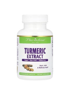 Paradise Herbs Paradise Herbs, Turmeric Extract, 500 mg, 90 Vegetarian Capsules  - Image 1