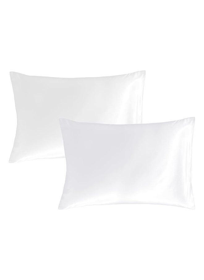 Infinitee Xclusives Premium White Queen Pillow Cases - 2 Piece Set Pillow Cover - Soft Brushed Microfiber Fabric - Pillow Cases Standard Size (20x30 Inches) by Infinitee Xclusives  - Image 1