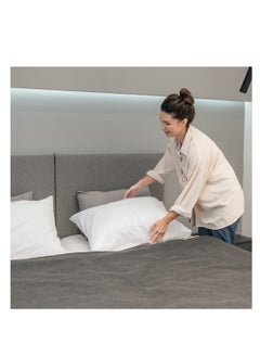 Infinitee Xclusives Premium White Queen Pillow Cases - 2 Piece Set Pillow Cover - Soft Brushed Microfiber Fabric - Pillow Cases Standard Size (20x30 Inches) by Infinitee Xclusives  - Image 4