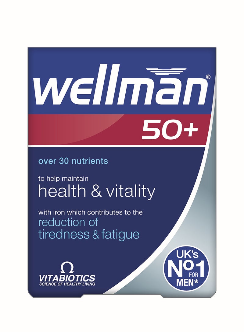 Vitabiotics Wellman 50+ 30 Tablets - Image 1