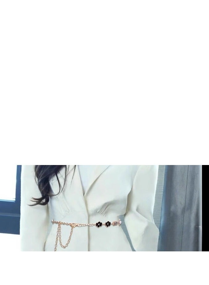 Pearl Flower Chain Belt Waist Chain Decorative Clothing  - Image 2