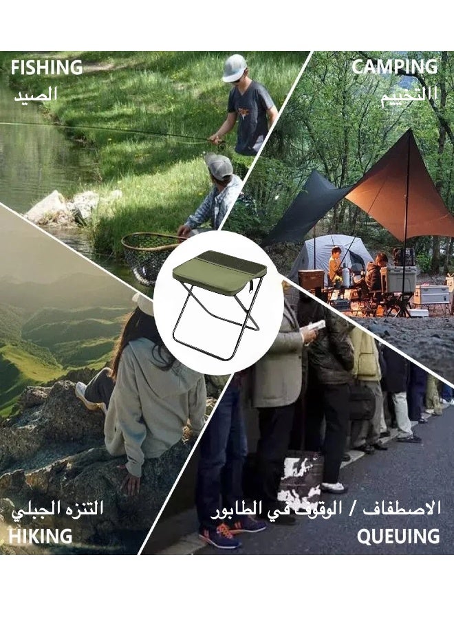 كرسي تخييم قابل للطي بحقيبة كتف 2-في-1 – خفيف الوزن، محمول، ومناسب للتخييم والمشي والصيد والأنشطة الخارجية - Image 2
