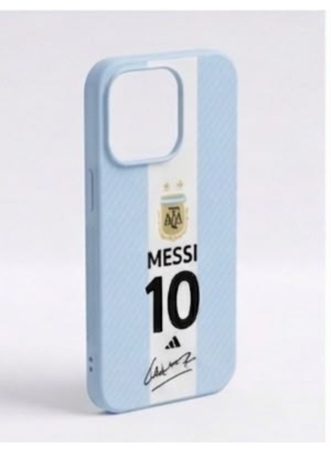Argentina World Cup Football Premium Matte Case for iPhone 17 Pro Max, 16 Pro Max, 15 Pro Max | Light Blue Soccer Jersey Inspired Protective Cover featuring Messi #10 - Image 5