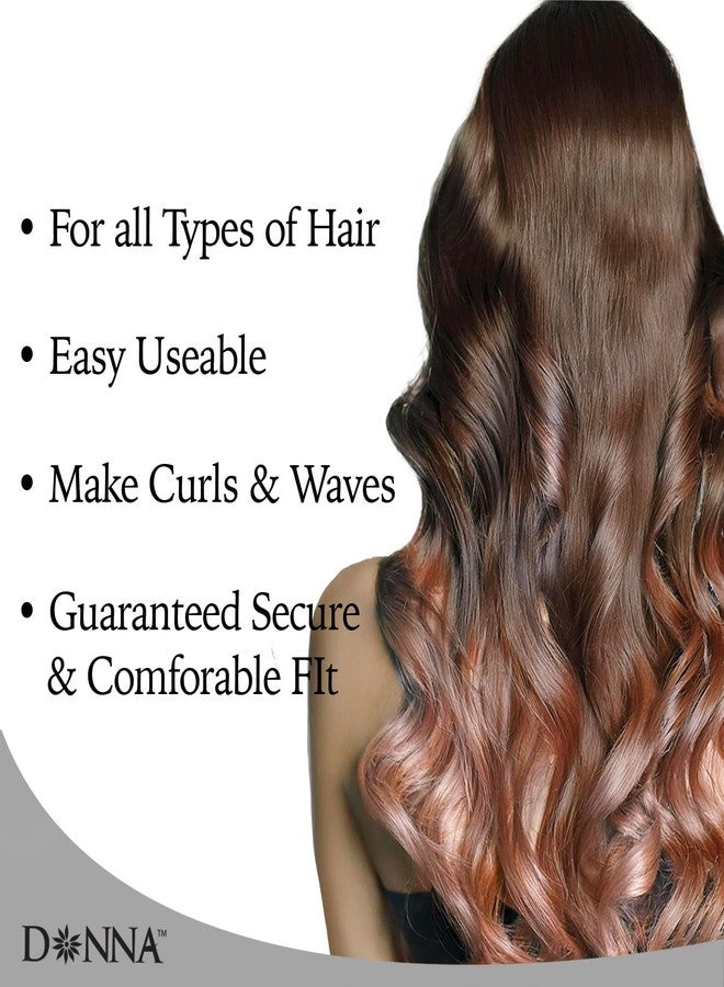 Donna لفائف شبكة دوانا 1.75" (D) جامبو 6 قطع مكواة شعر، مشابك لتصفيف الشعر مكواة شعر بدون حرارة بنفسجي - Image 2