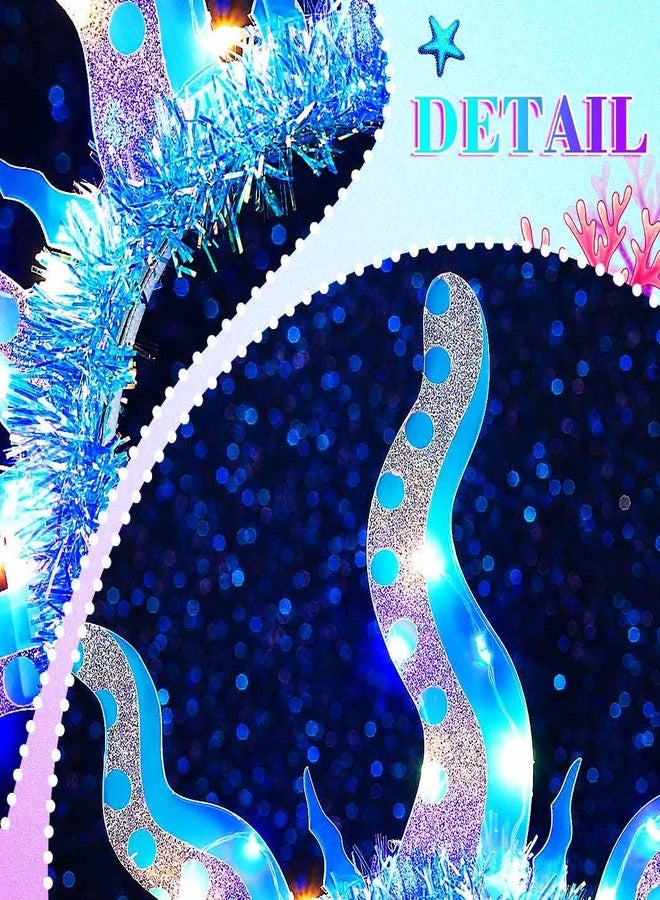 GENBREE Light Up Octopus Costume Headband Glowing Mermaid Hair Accessories for Women - Image 5