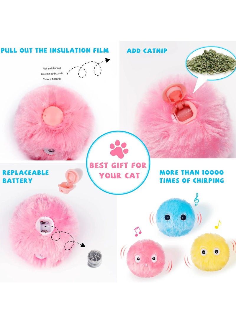 Generic - Interactive Cat & Dog Toys with Sound – Refillable Catnip Plush Balls – Realistic Animal Play Balls – Fun Pet Gifts - Image 1