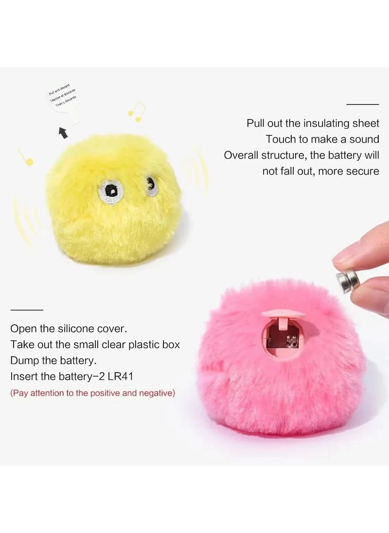 Generic - Interactive Cat & Dog Toys with Sound – Refillable Catnip Plush Balls – Realistic Animal Play Balls – Fun Pet Gifts - Image 1