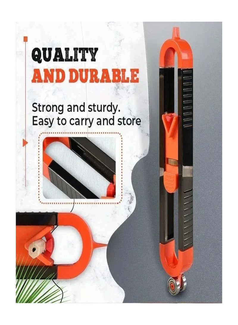 Contour profiler Contour profiling gauge Simple Contour Woodworking Measuring Profiler Irregular Measurement Arc Ruler Contour Drawing Ruler Adjustable Locking Contour Gauge Woodworking Precision Measuring Tools - Image 5