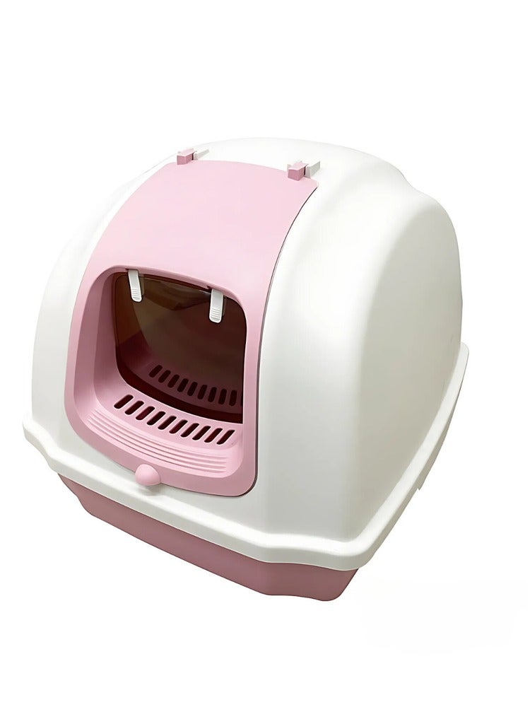 Pado Litterarium Cat Litter Box 50.5*44.5*40 cm- Pink