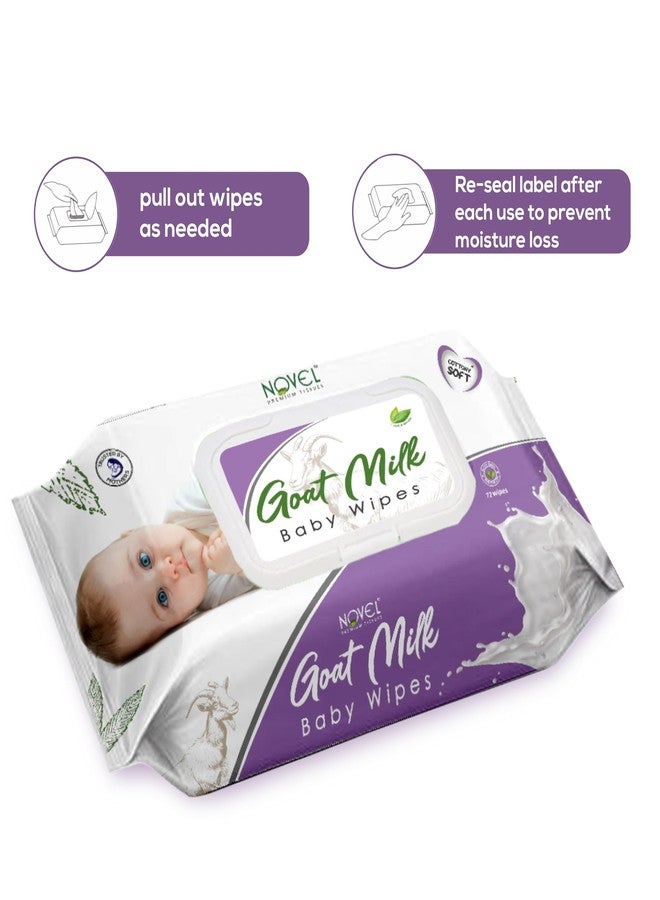 Novel Goat Milk Baby Wipes 72's Sheet Pack Of 6 - Image 3