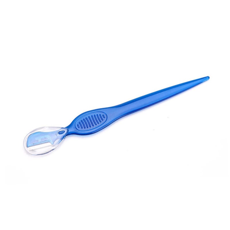 12pcs Stainless Steel Eyebrow Razors Portable Eyebrow Trimmers for Women Lightweight Design Transparent Red for Travel Easy Grooming - Image 1
