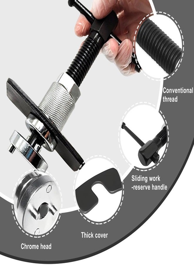Couslcd Car Brake Piston Wind Back Tool, Auto Rear Brake Pad Wind Back Tool, Brake Caliper Wind Back Tool for Replacement of Rear Brake Pad - Image 4