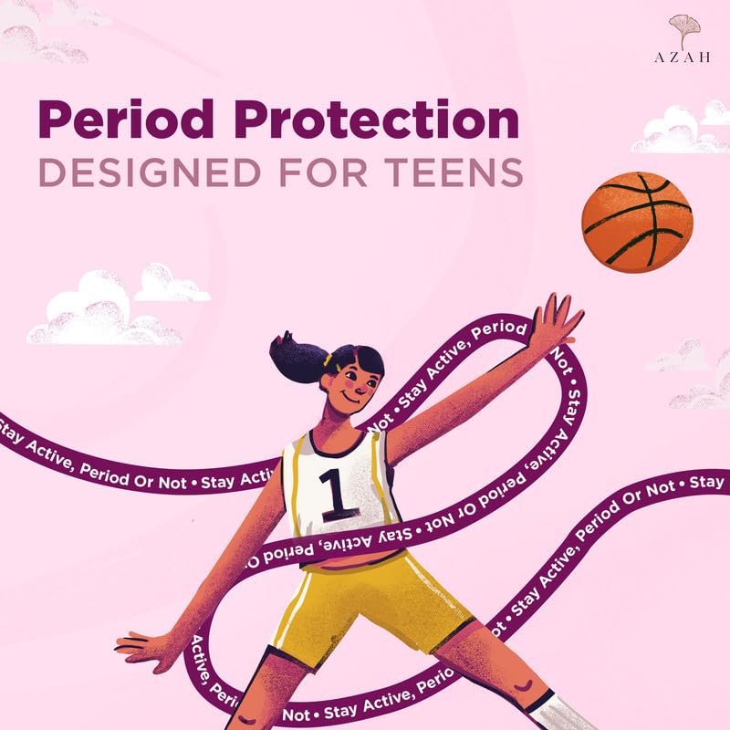AZAH Sanitary Pads for Teen XXL+ [Pack of 16] | Ultra Absorbent Sanitary Pads for Teenage Girls | 350 MM Long Sanitary pads for Girls | 100% Rash-Free & Cottony Soft | 12 Hrs Leakproof Protection | - Image 2