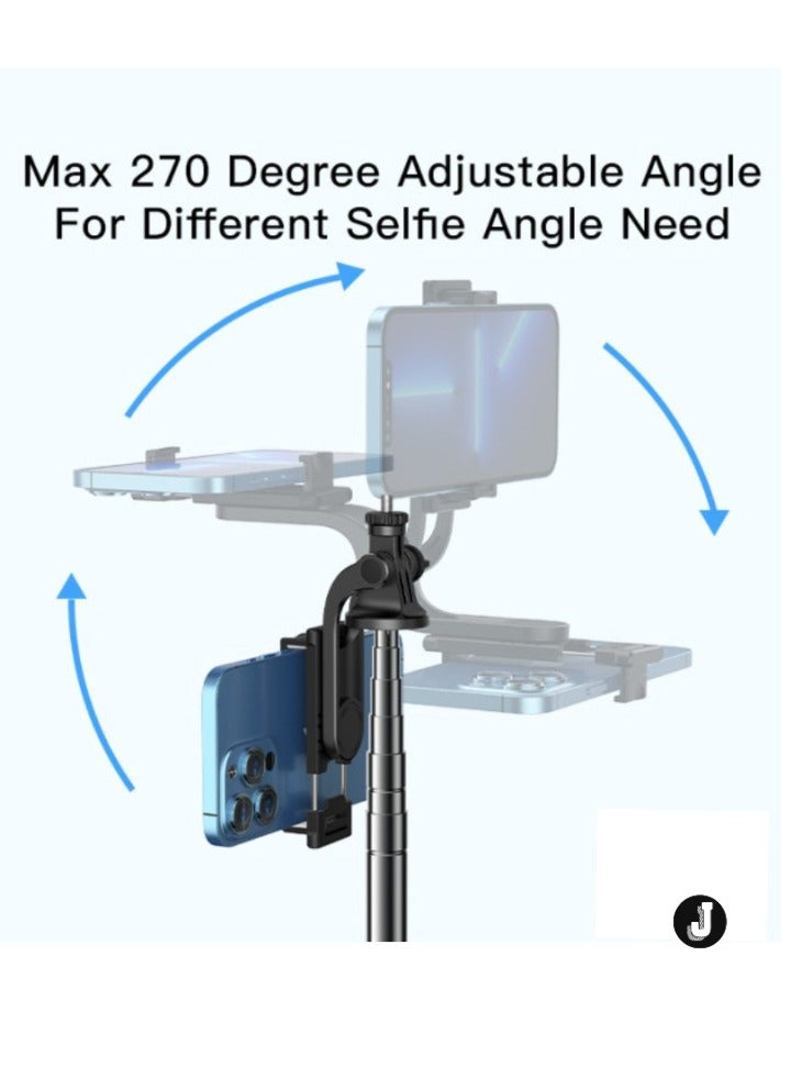 JAJEEK عصا سيلفي ثلاثية القوائم بطول 1.5 متر مع أرجل ثلاثية قابلة للتعديل – مثالية للاستخدام في غرفة المعيشة، السيلفي، ودعم التصوير الثابت - Image 3