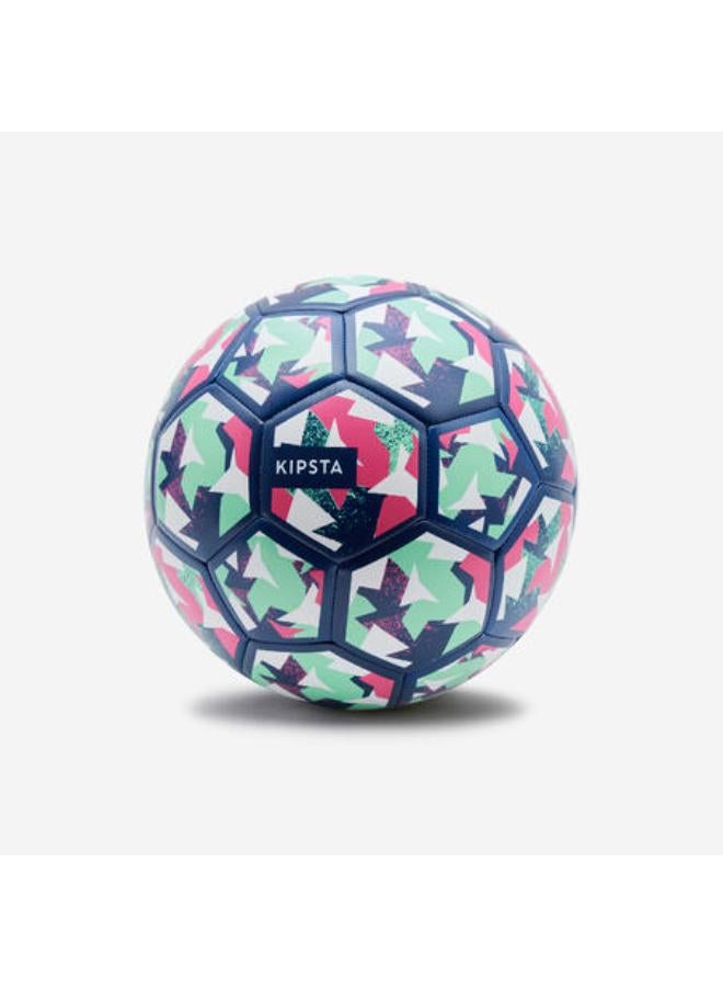 KIPSTA Football Light Learning Ball Size 4 - Blue/Green/Purple - Image 1