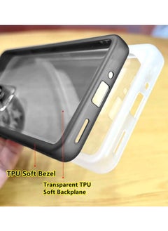 Wtech Soft Transparent TPU Silicone Ultra Thin Phone Stylish Electroplated Camera Border Kick Back Stand Case Cover For Realme 12+ / 12 Plus 5G 2024 Black  - Image 5