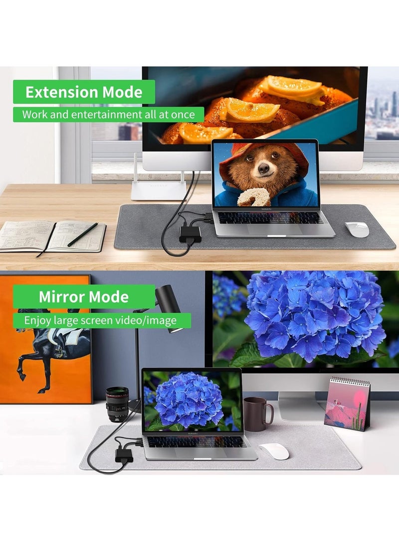 TIGER VGA to HDMI Adapter, 1080P VGA Male to HDMI Female Converter for Computer, Desktop, Laptop, PC, Monitor, Projector, HDTV – Full HD 1080P Output, Plug-and-Play, Audio Support - Image 5
