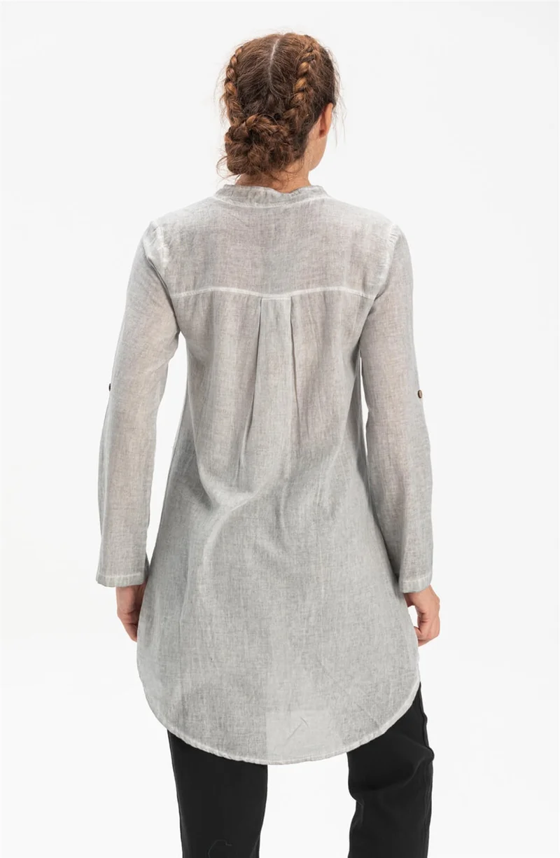 اليش شيل بيزي Acacia Sile Cloth Tunic Gray Gray
