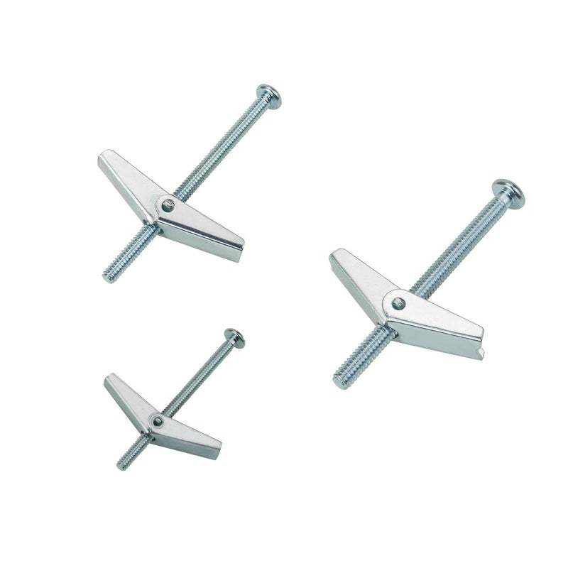 Sutemribor 1/8 Inch, 3/16 Inch, 1/4 Inch Toggle Bolt and Wing Nut for Hanging Heavy Items on Drywall, 48 PCS - Image 4