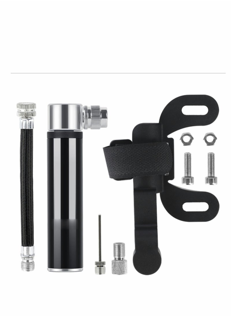 Excefore Mini Bike Pump Portable Pumps for All Bikes, 120PSI High Pressure Bicycle Hand Pump, Tyre Small Lightweight Presta Schrader Valve with Ball Needle, Balloon Needle  - Image 1